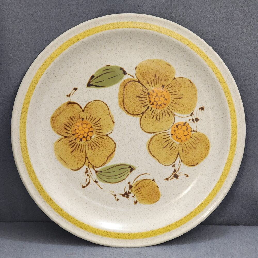 International China Statastone 4 Plate Set GRACELAND 9574 Stoneware Japan 10.5"